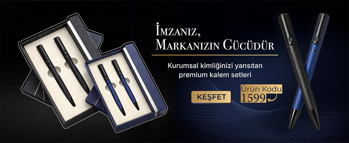 Kutulu Roller ve Tükenmez Kalem Seti